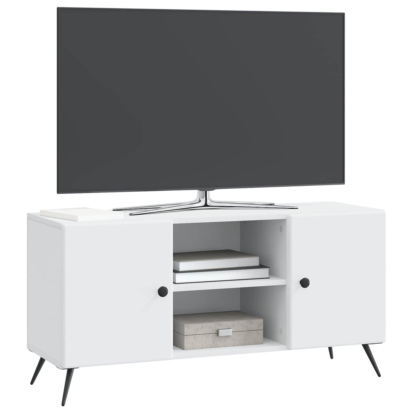 TV szekrény Fehér 102 x 34,5 x 50 cm Szerelt Fa