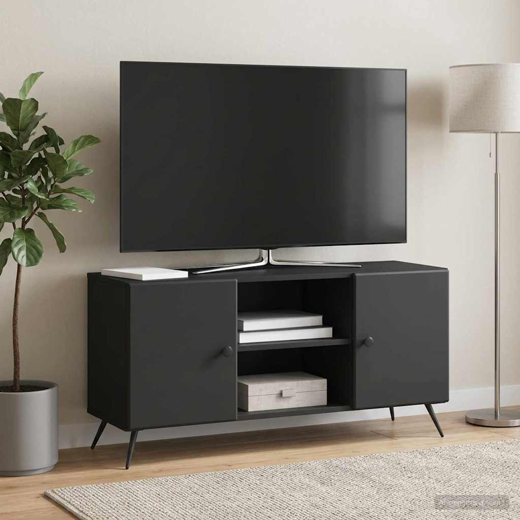 TV szekrény Fekete 102 x 34,5 x 50 cm Szerelt Fa