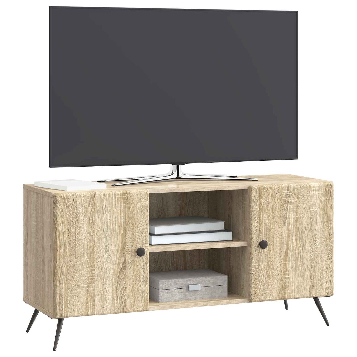 TV szekrény Sonoma Tölgy 102 x 34,5 x 50 cm Szerelt Fa
