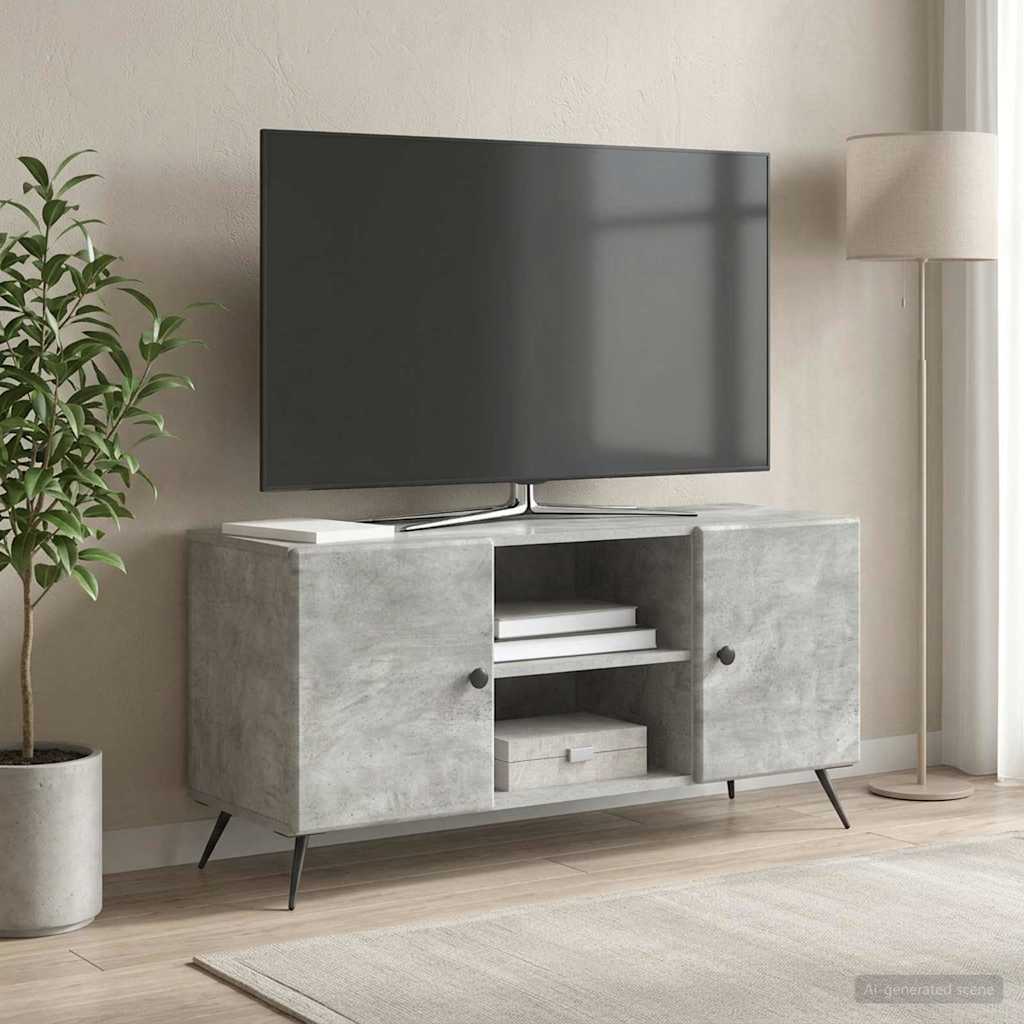 TV szekrény Betonszürke 102 x 34,5 x 50 cm Szerelt Fa