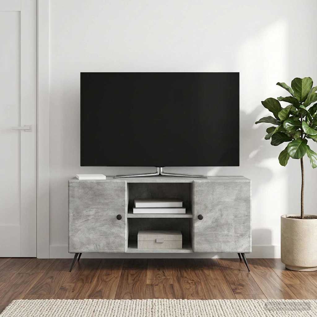 TV szekrény Betonszürke 102 x 34,5 x 50 cm Szerelt Fa