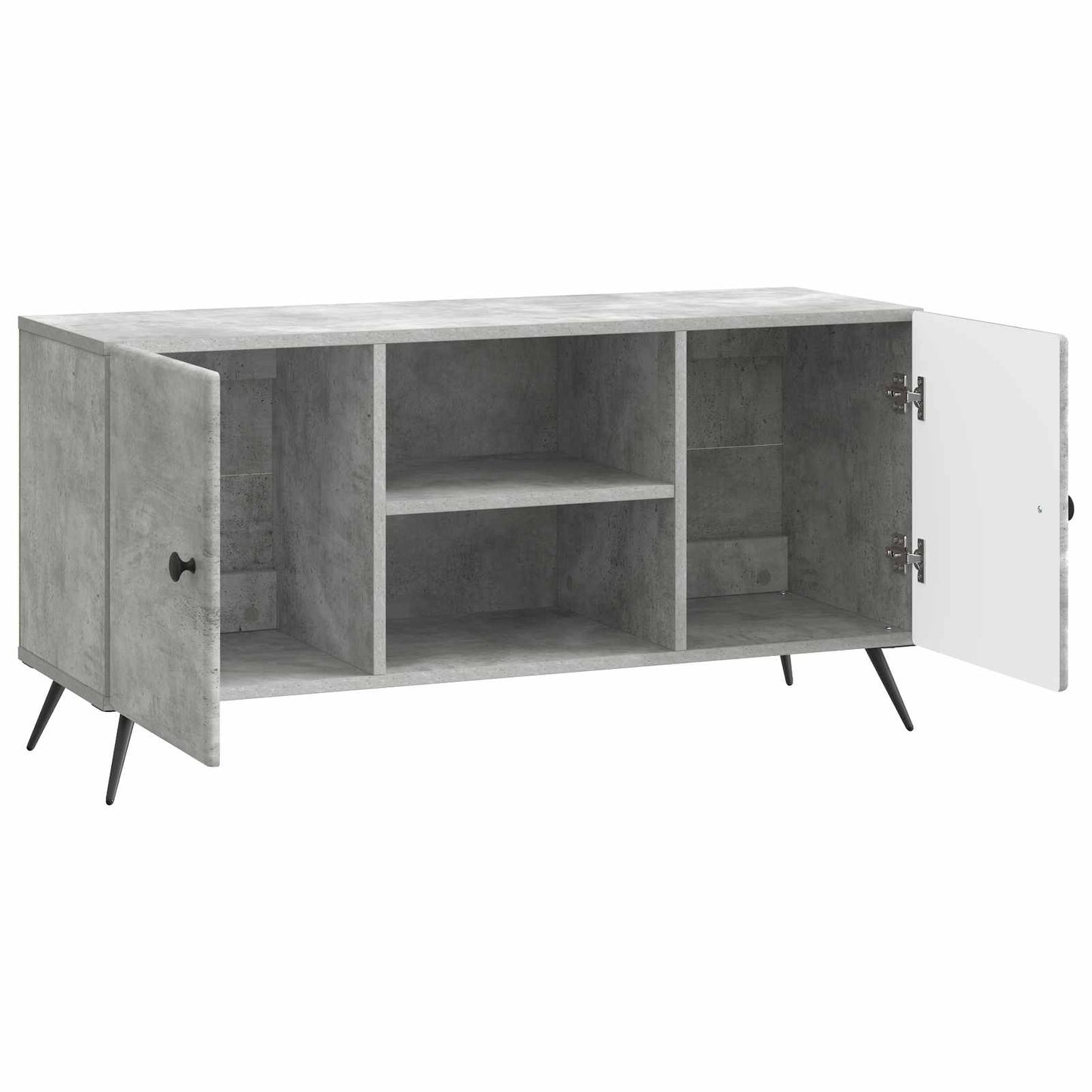 TV szekrény Betonszürke 102 x 34,5 x 50 cm Szerelt Fa