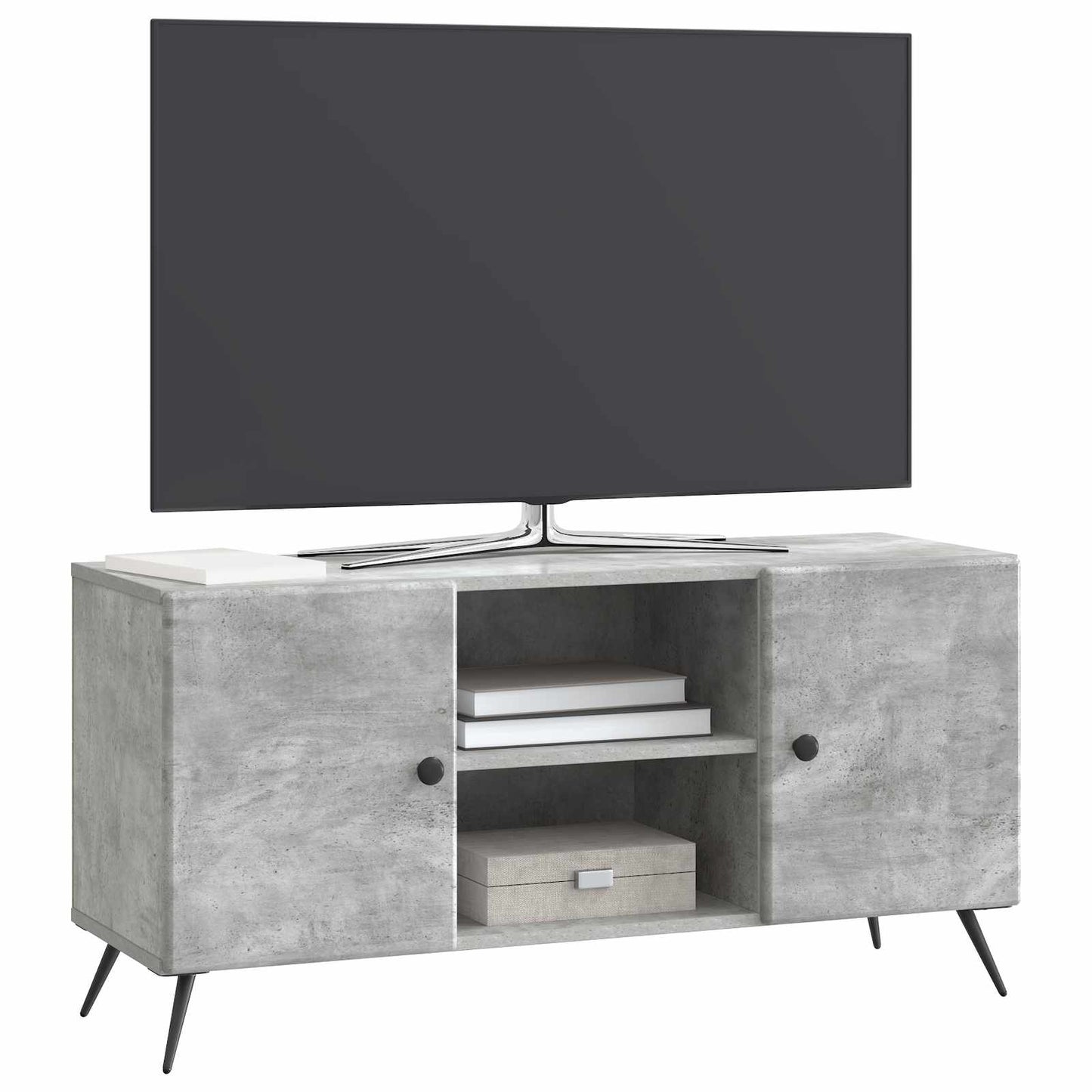 TV szekrény Betonszürke 102 x 34,5 x 50 cm Szerelt Fa