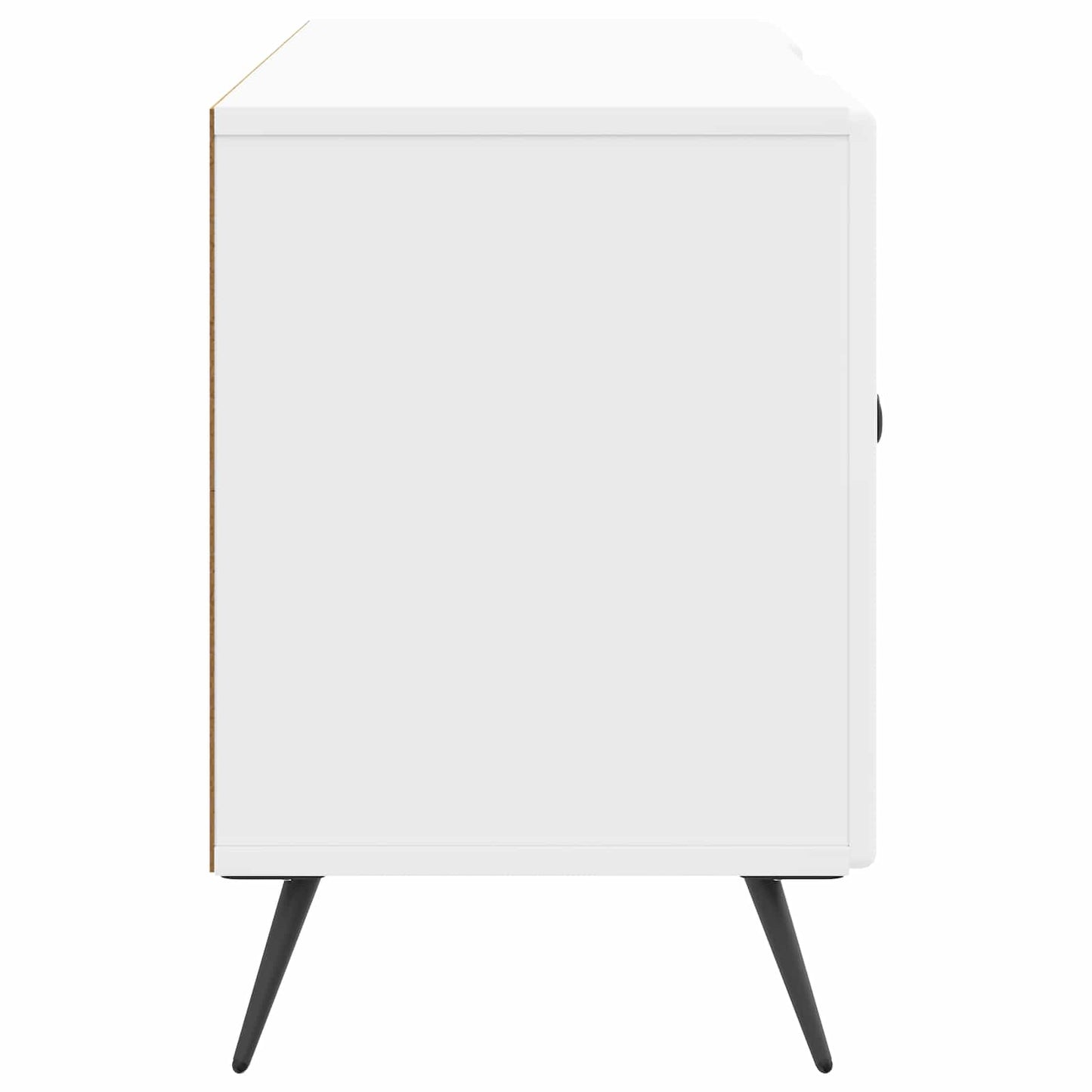 TV szekrény Magasfényű Fehér 102 x 34,5 x 50 cm Szerelt Fa