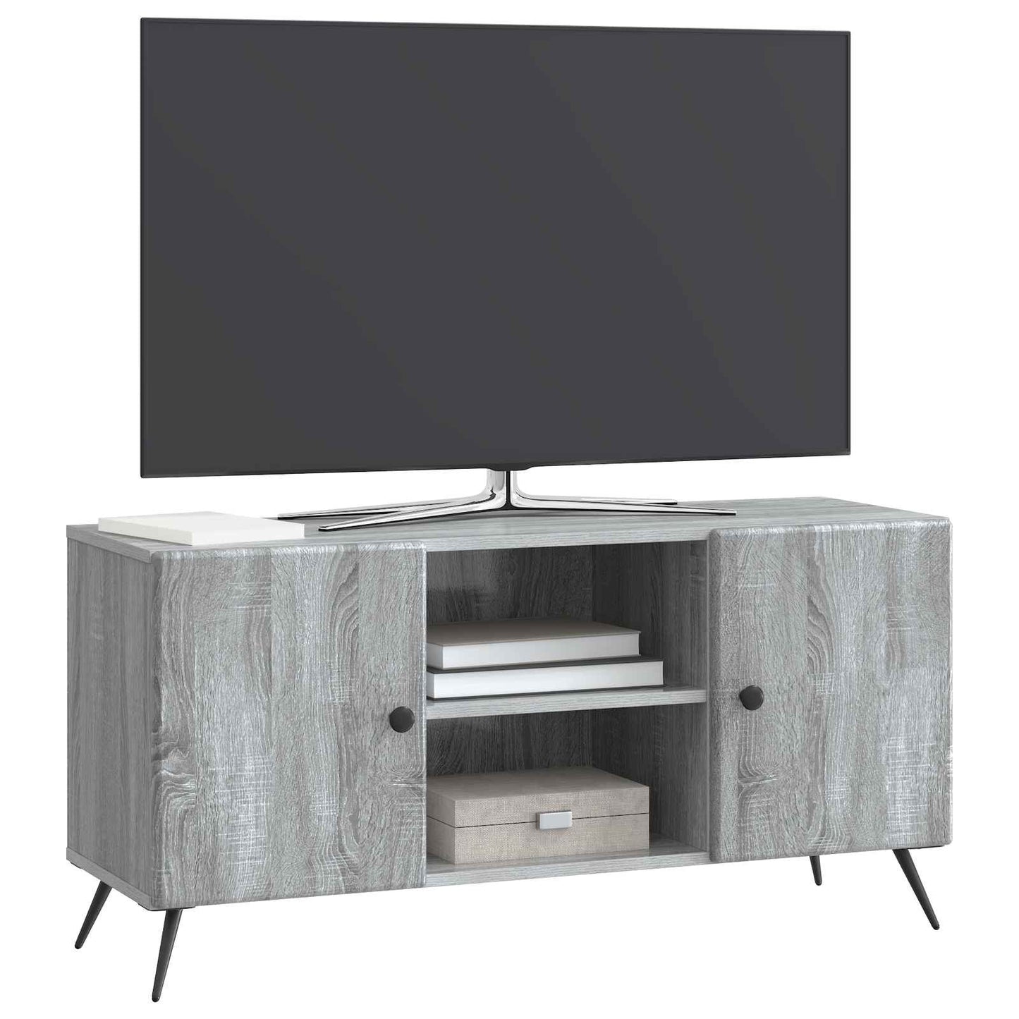 TV szekrény Szürke Sonoma 102 x 34,5 x 50 cm Szerelt Fa
