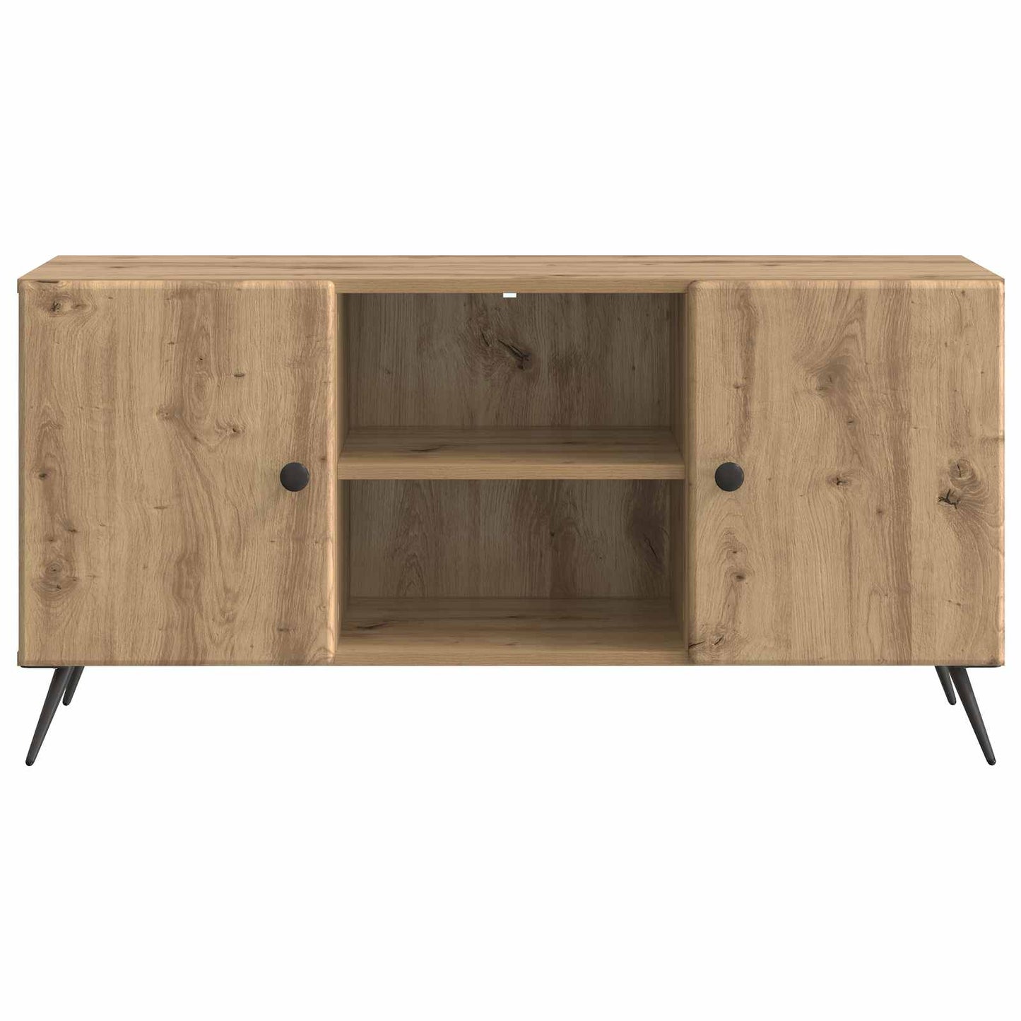 TV szekrény 102 x 34,5 x 50 cm Kézműves Tölgy Szerelt Fa
