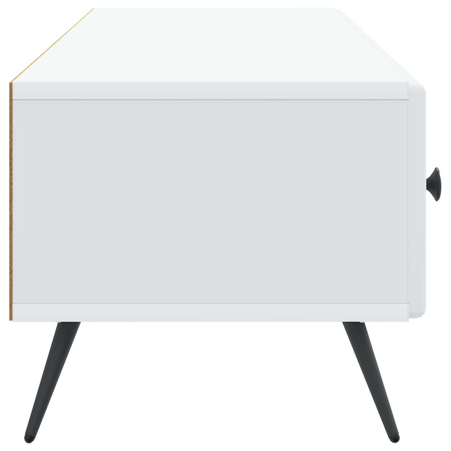 TV szekrény fiókkal Fehér 147 x 34,5 x 30 cm Szerelt Fa