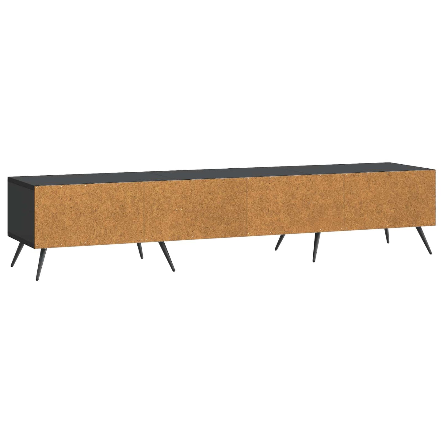 TV szekrény fiókkal Fekete 147 x 34,5 x 30 cm Szerelt Fa