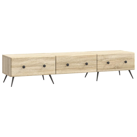 TV szekrény fiókkal Sonoma Tölgy 147 x 34,5 x 30 cm Szerelt Fa
