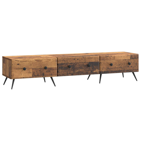 TV szekrény fiókkal Antik Fa 147 x 34,5 x 30 cm Szerelt Fa