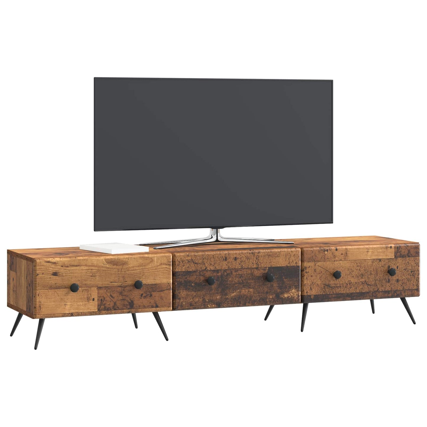 TV szekrény fiókkal Antik Fa 147 x 34,5 x 30 cm Szerelt Fa