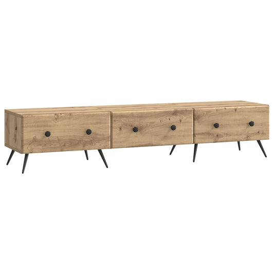 TV szekrény Kézműves Tölgy 147 x 34,5 x 30 cm Szerelt Fa