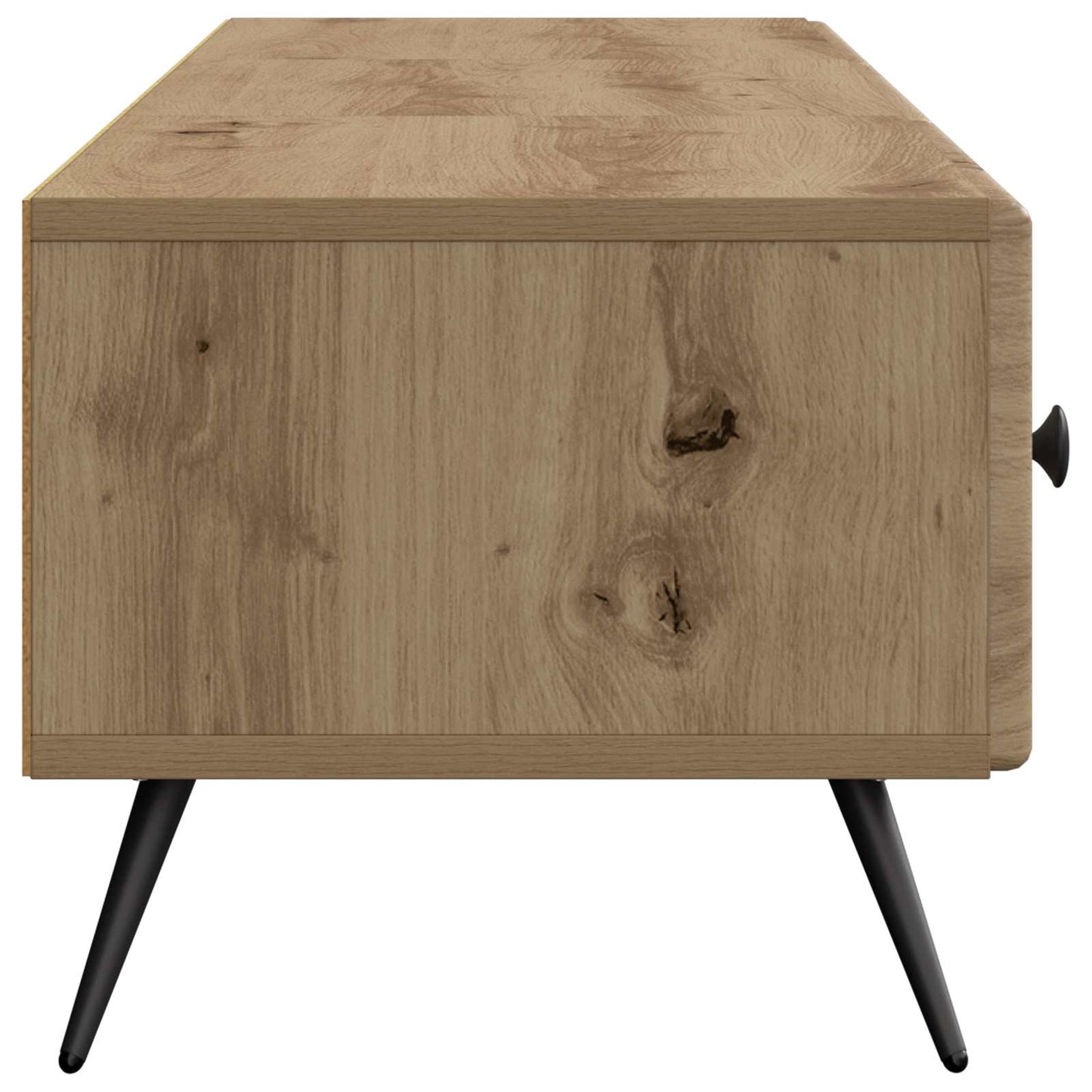 TV szekrény 147 x 34,5 x 30 cm Kézműves Tölgy Szerelt Fa