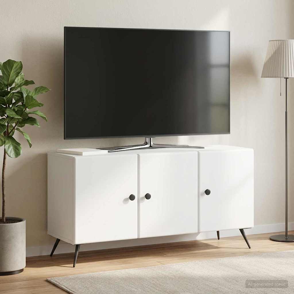 TV szekrény Fehér 99 x 34,5 x 50 cm Szerelt Fa
