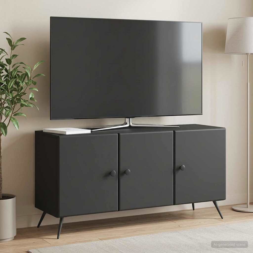 TV szekrény Fekete 99 x 34,5 x 50 cm Szerelt Fa