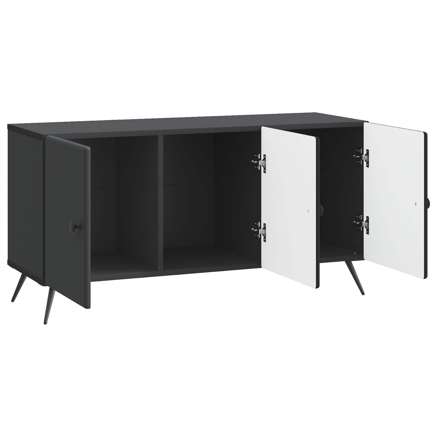 TV szekrény Fekete 99 x 34,5 x 50 cm Szerelt Fa