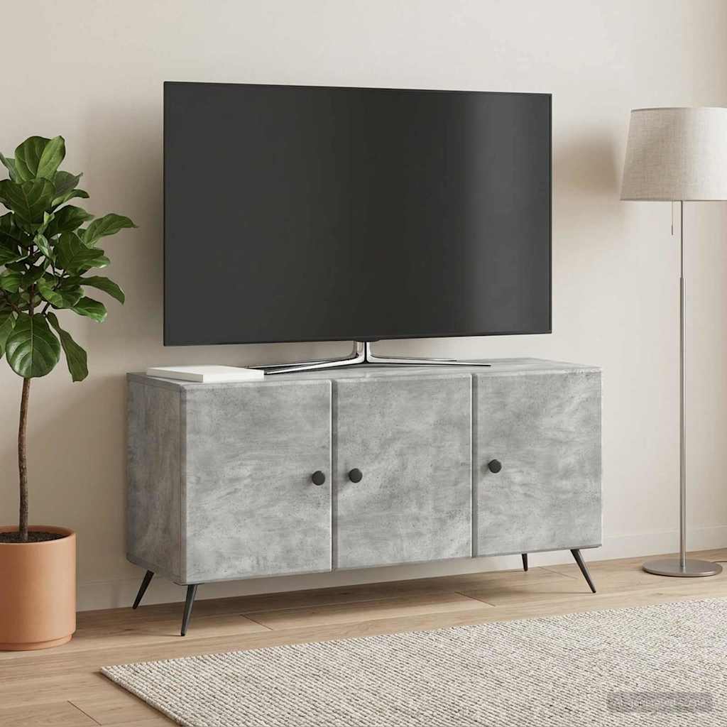 TV szekrény Betonszürke 99 x 34,5 x 50 cm Szerelt Fa