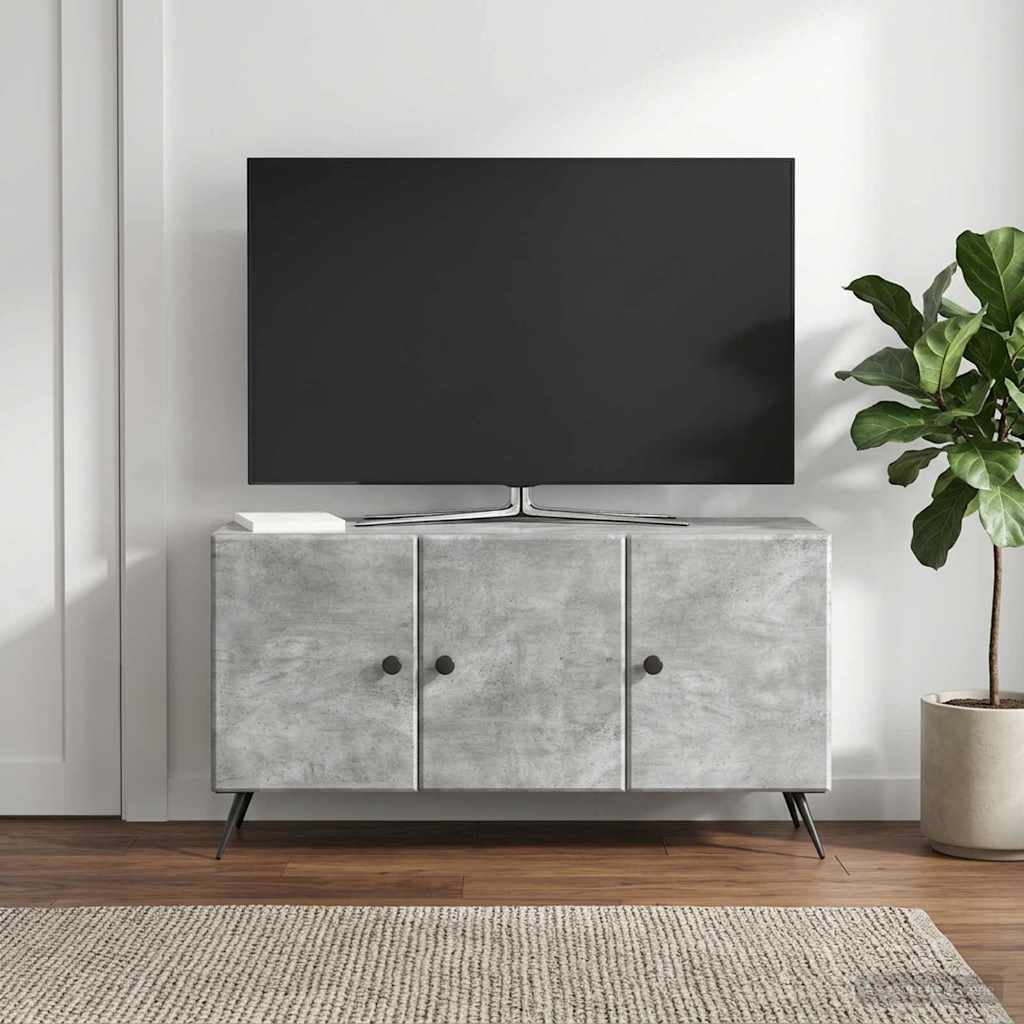 TV szekrény Betonszürke 99 x 34,5 x 50 cm Szerelt Fa