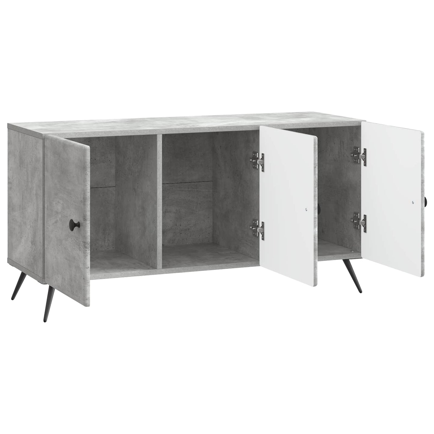 TV szekrény Betonszürke 99 x 34,5 x 50 cm Szerelt Fa