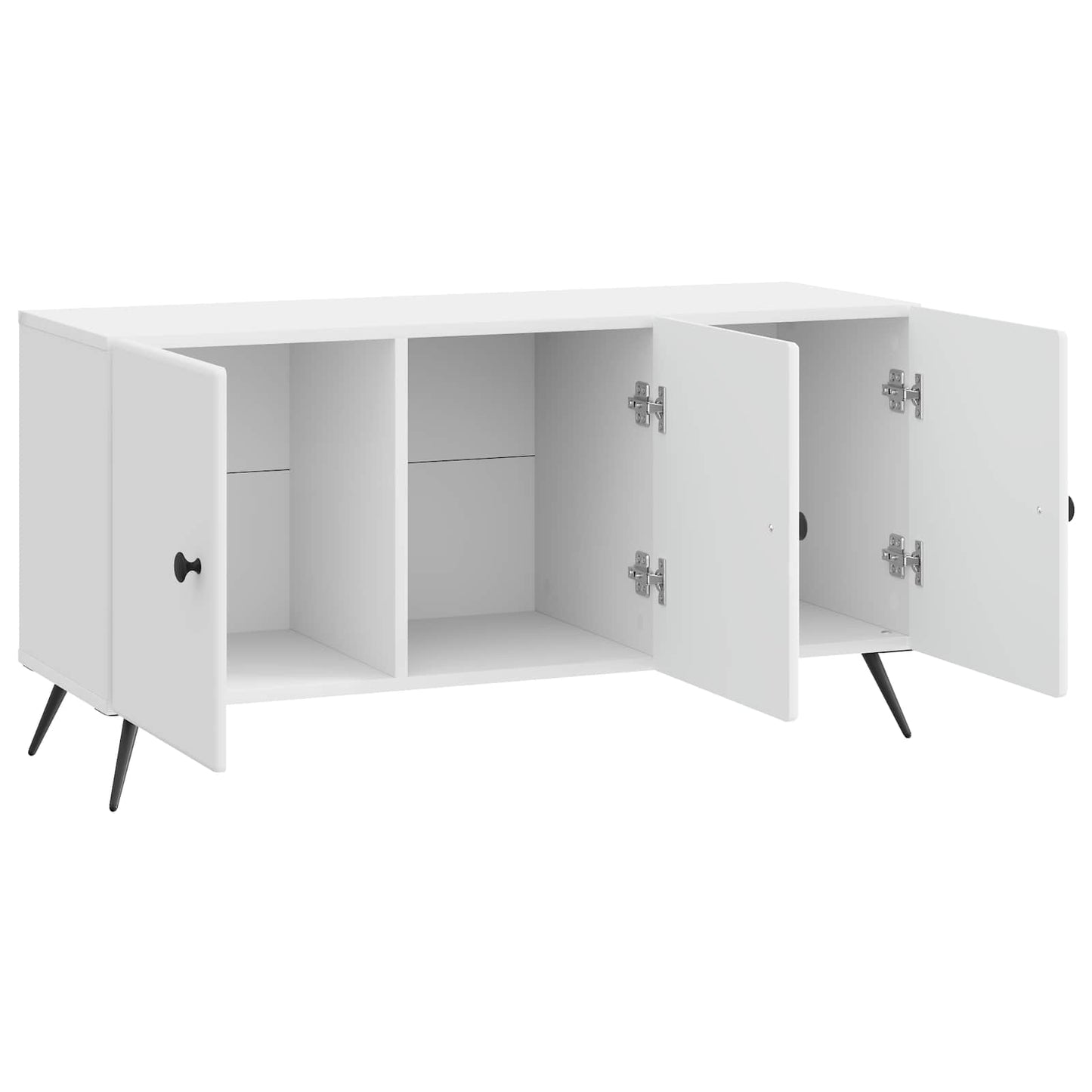 TV szekrény Magasfényű Fehér 99 x 34,5 x 50 cm Szerelt Fa