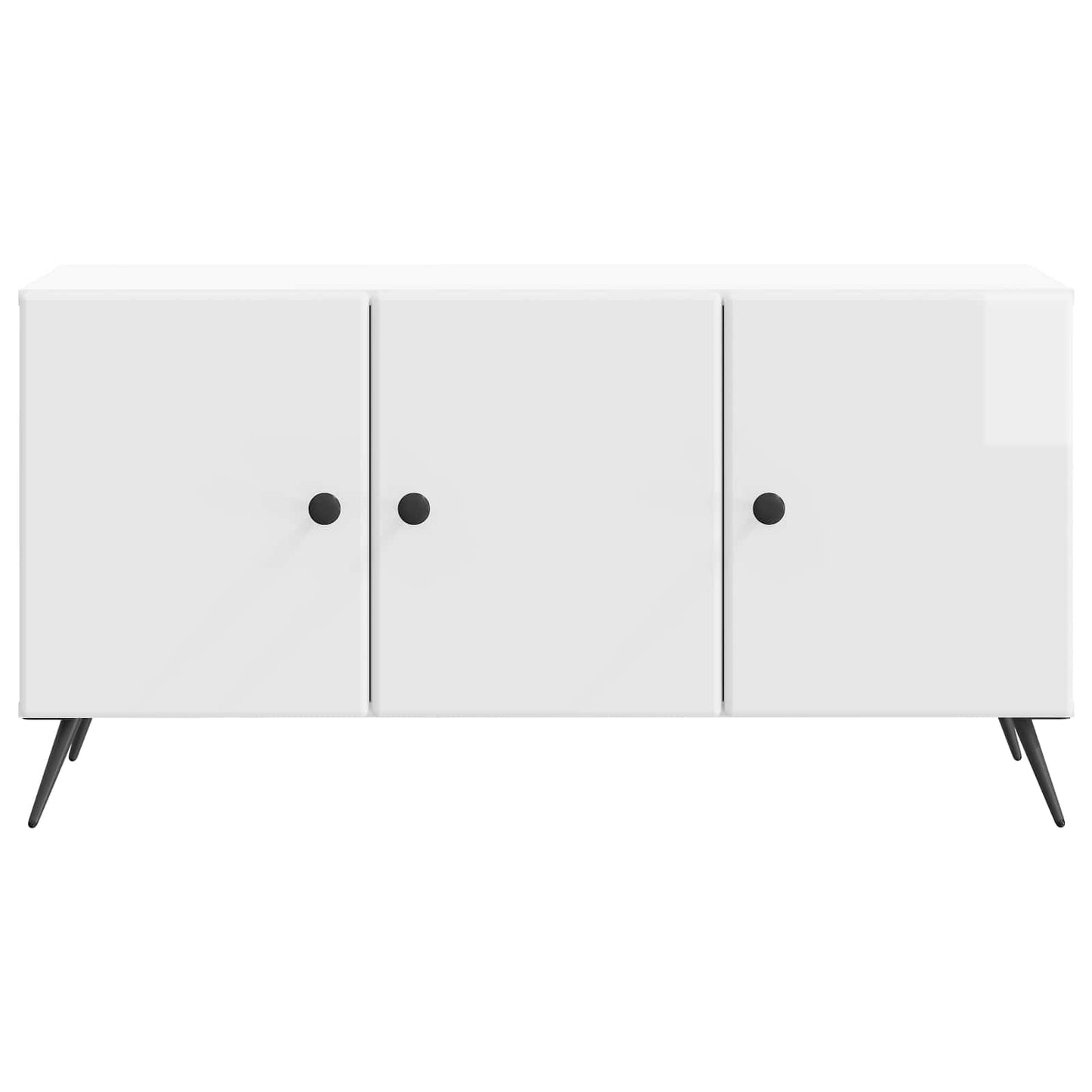 TV szekrény Magasfényű Fehér 99 x 34,5 x 50 cm Szerelt Fa