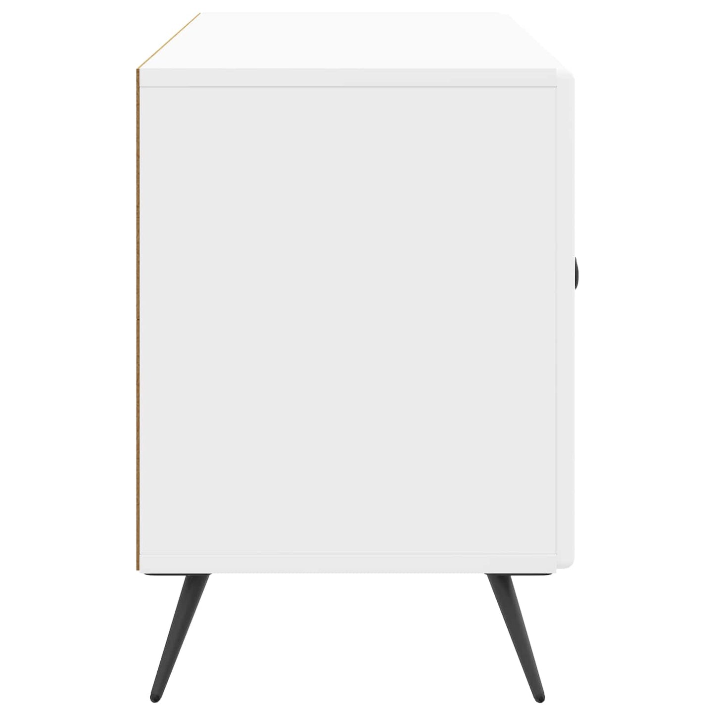 TV szekrény Magasfényű Fehér 99 x 34,5 x 50 cm Szerelt Fa
