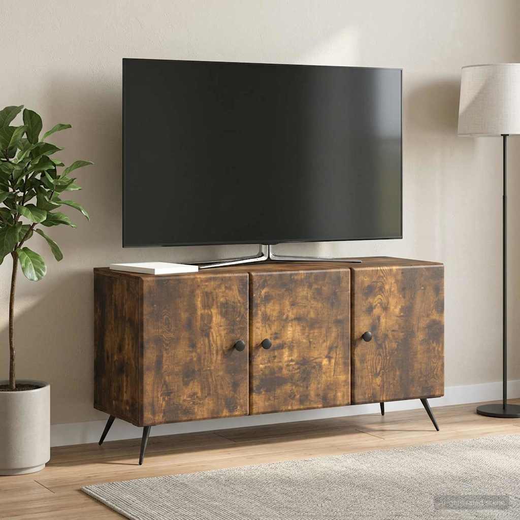 TV szekrény Füstös Tölgy 99 x 34,5 x 50 cm Szerelt Fa