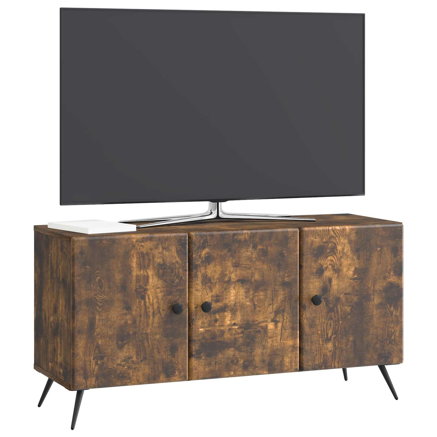 TV szekrény Füstös Tölgy 99 x 34,5 x 50 cm Szerelt Fa