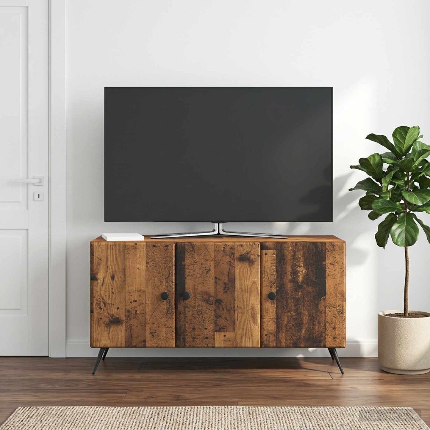 TV szekrény Antik Fa 99 x 34,5 x 50 cm Szerelt Fa