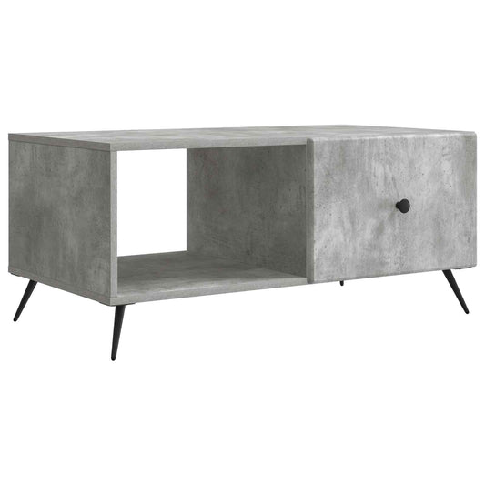 Dohányzóasztal Betonszürke 90 x 50 x 40 cm Szerelt Fa