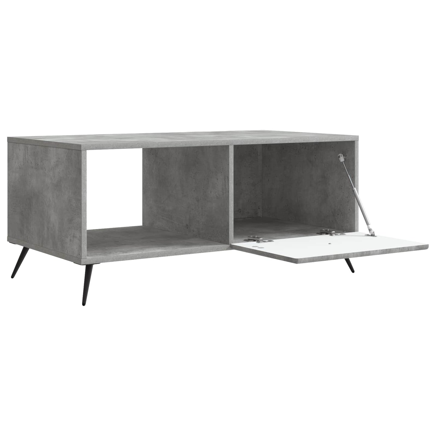Dohányzóasztal Betonszürke 90 x 50 x 40 cm Szerelt Fa