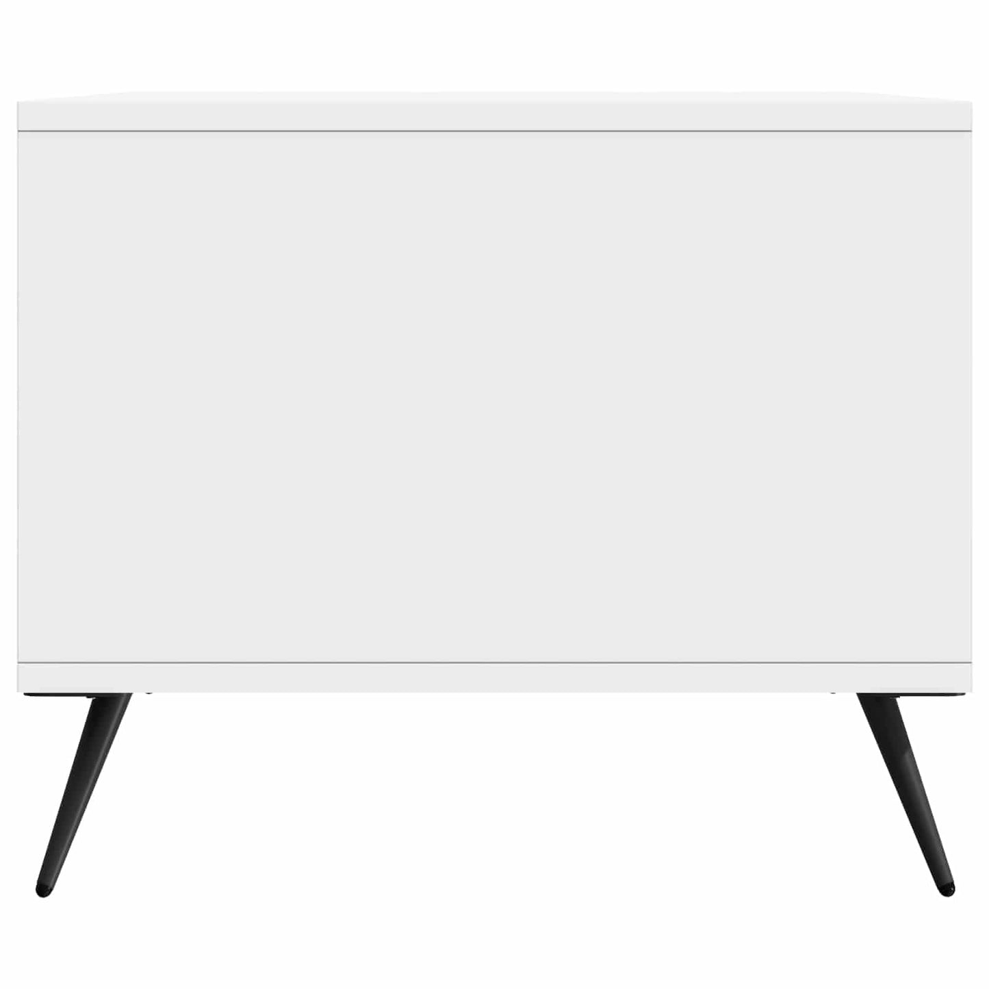 Dohányzóasztal Magasfényű Fehér 90 x 50 x 40 cm Szerelt Fa