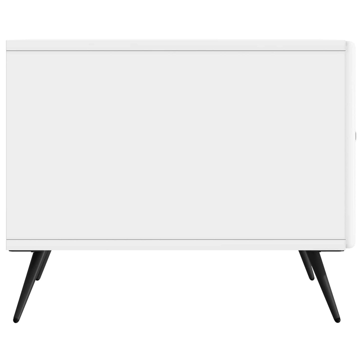 Dohányzóasztal Magasfényű Fehér 49 x 50 x 40 cm Szerelt Fa