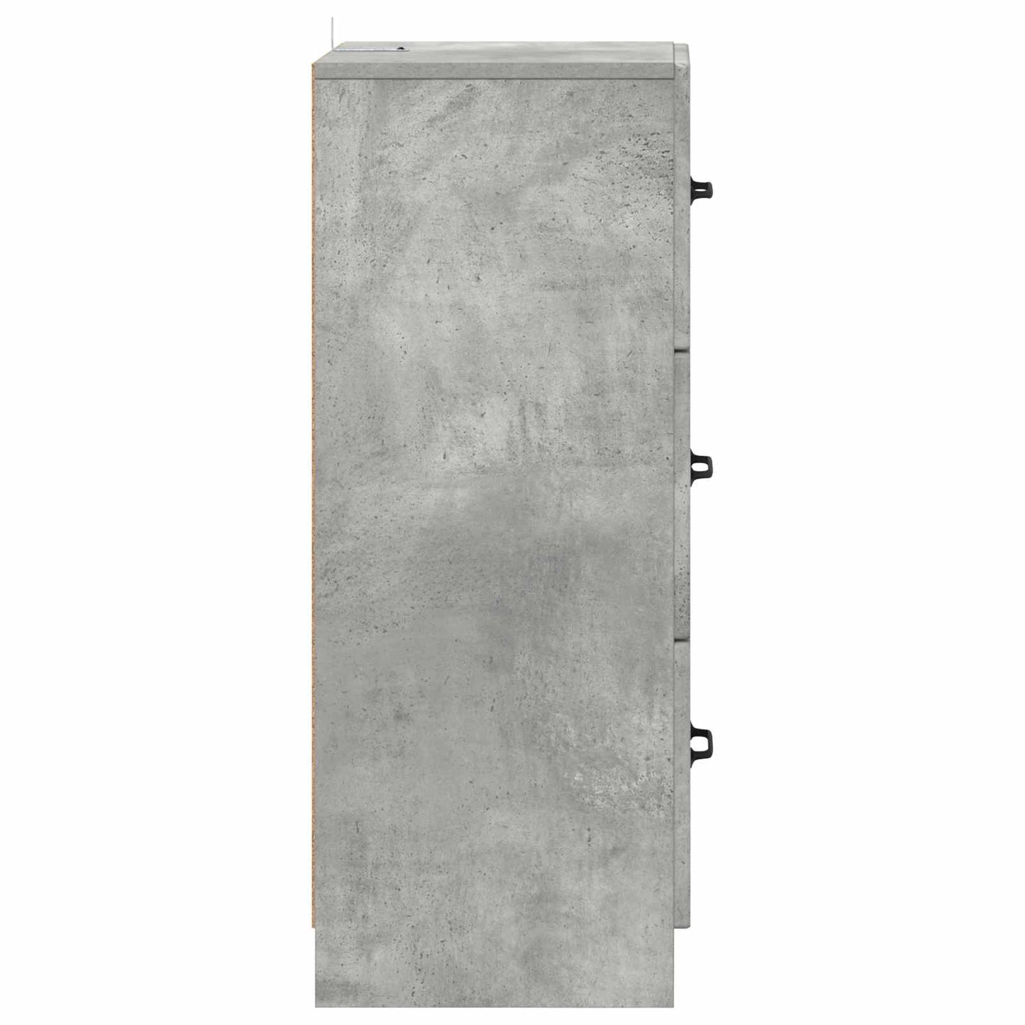 Fiókos szekrény Betonszürke 33 x 34,5 x 87 cm Szerelt Fa