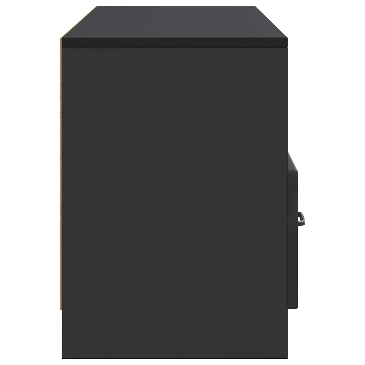 TV szekrény fiókkal Fekete 102 x 34,5 x 47 cm Szerelt Fa