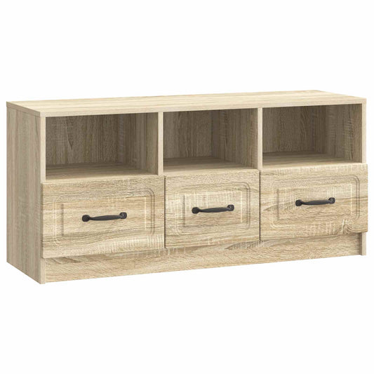 TV szekrény fiókkal Sonoma Tölgy 102 x 34,5 x 47 cm Szerelt Fa
