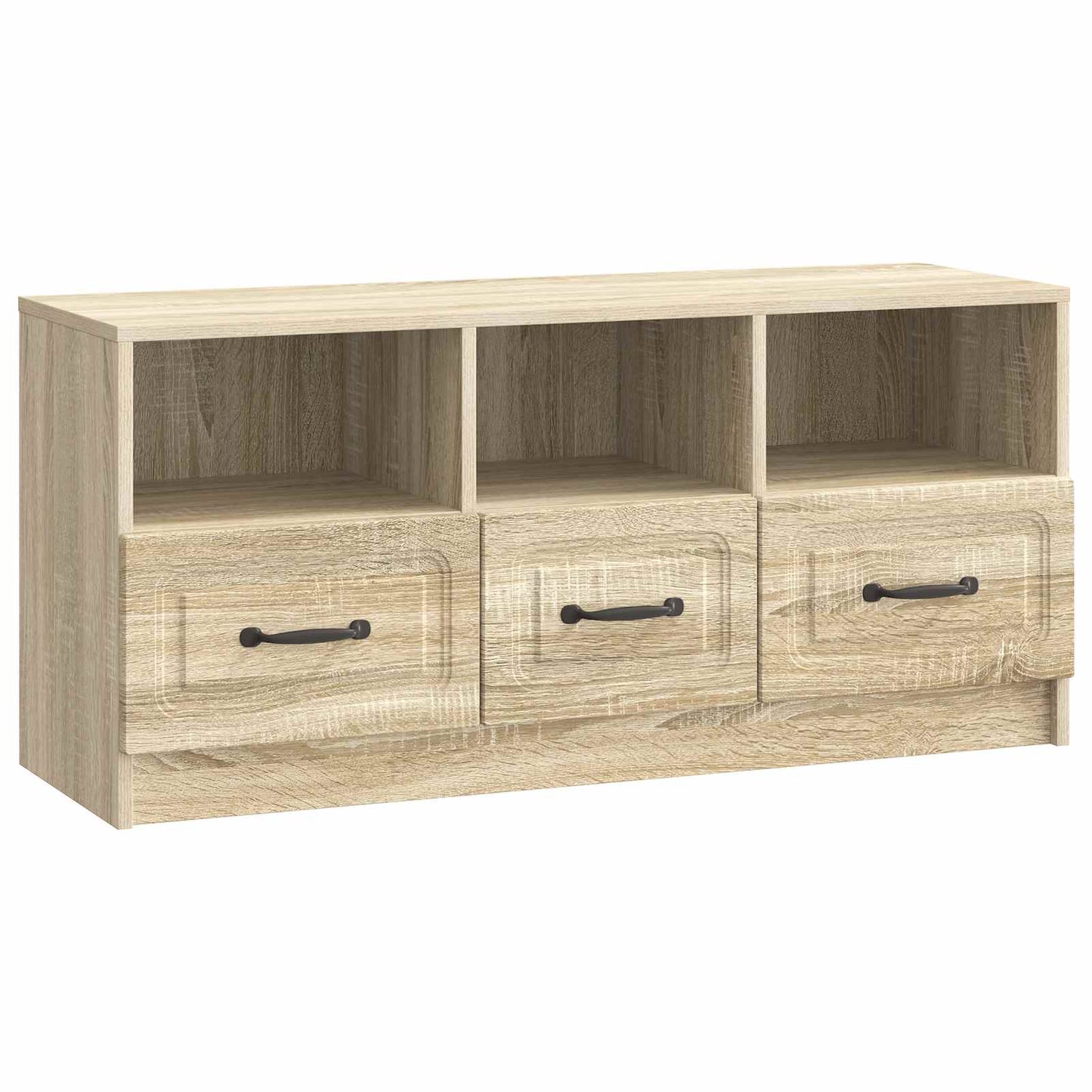 TV szekrény fiókkal Sonoma Tölgy 102 x 34,5 x 47 cm Szerelt Fa