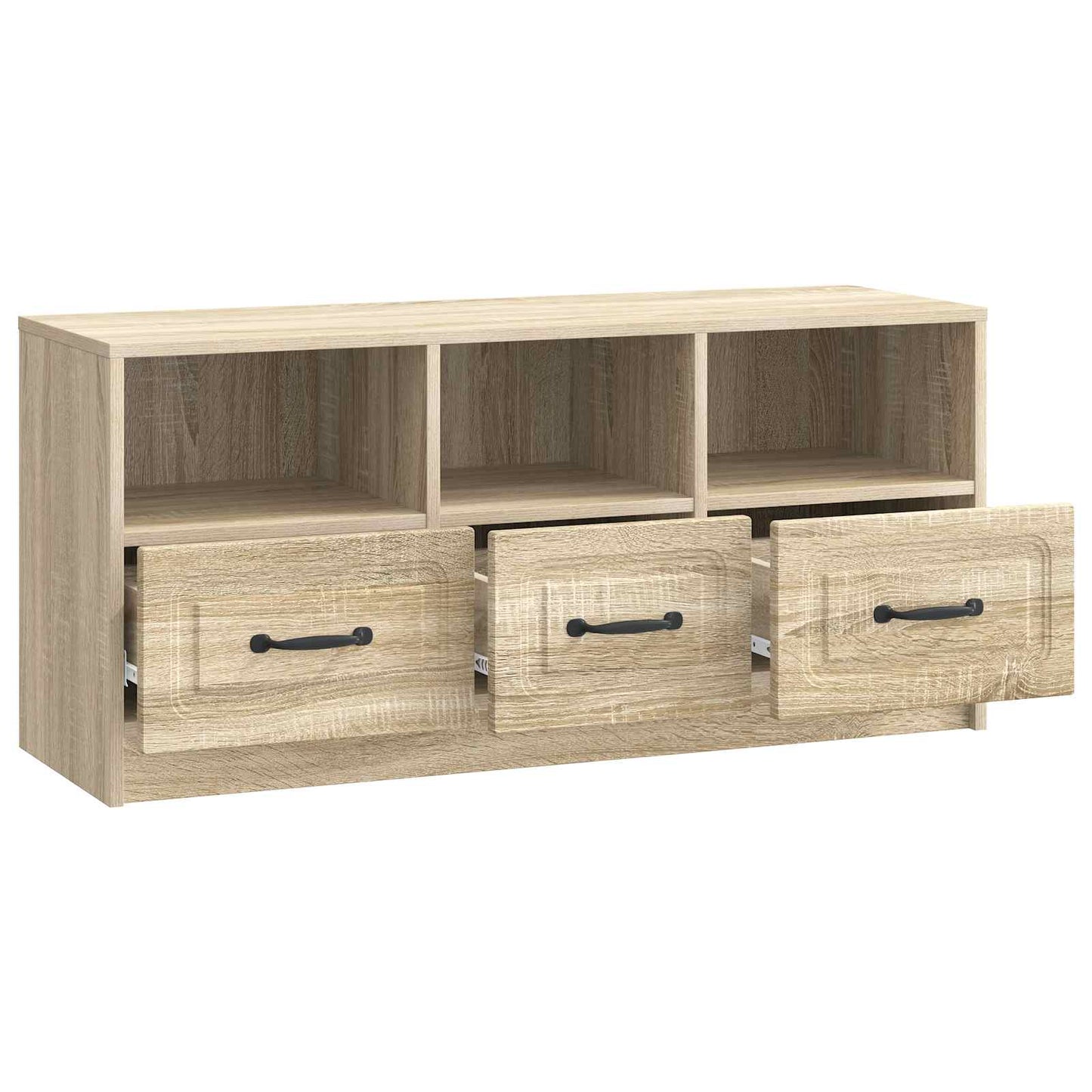 TV szekrény fiókkal Sonoma Tölgy 102 x 34,5 x 47 cm Szerelt Fa