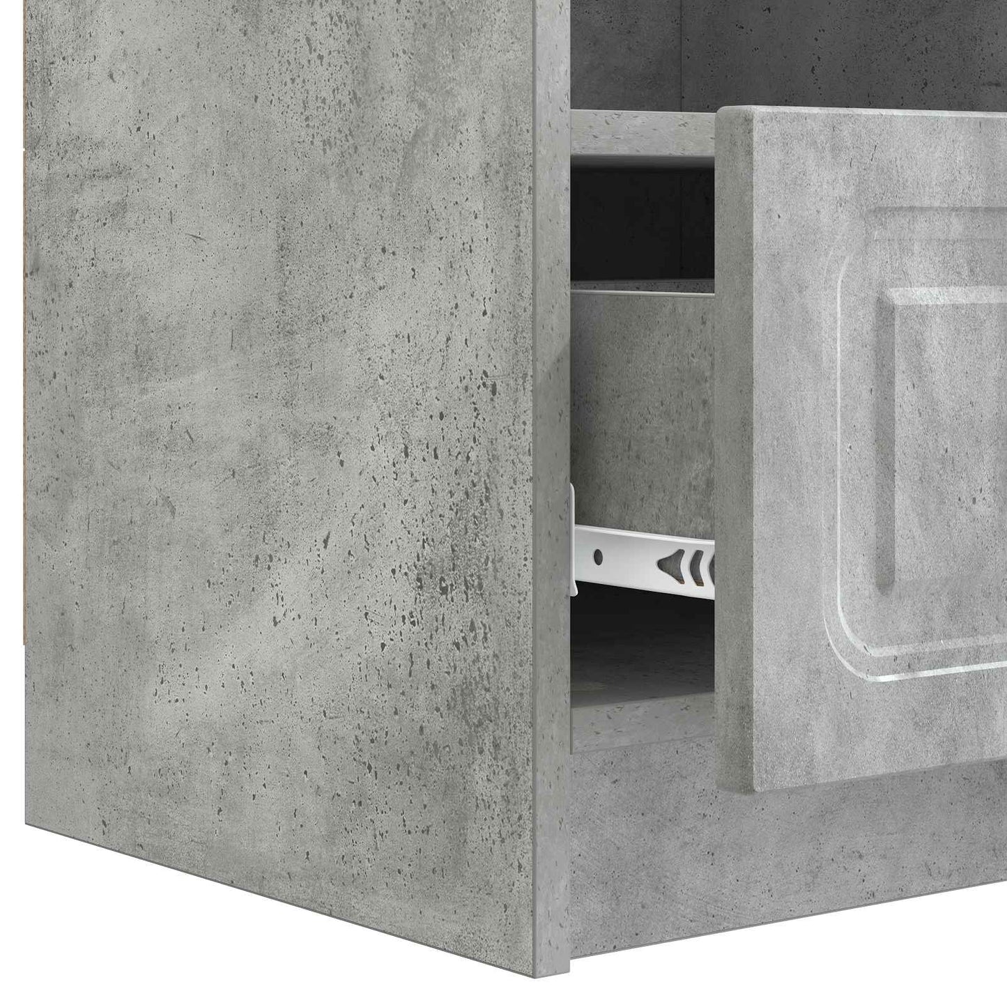 TV szekrény fiókkal Betonszürke 102 x 34,5 x 47 cm Szerelt Fa