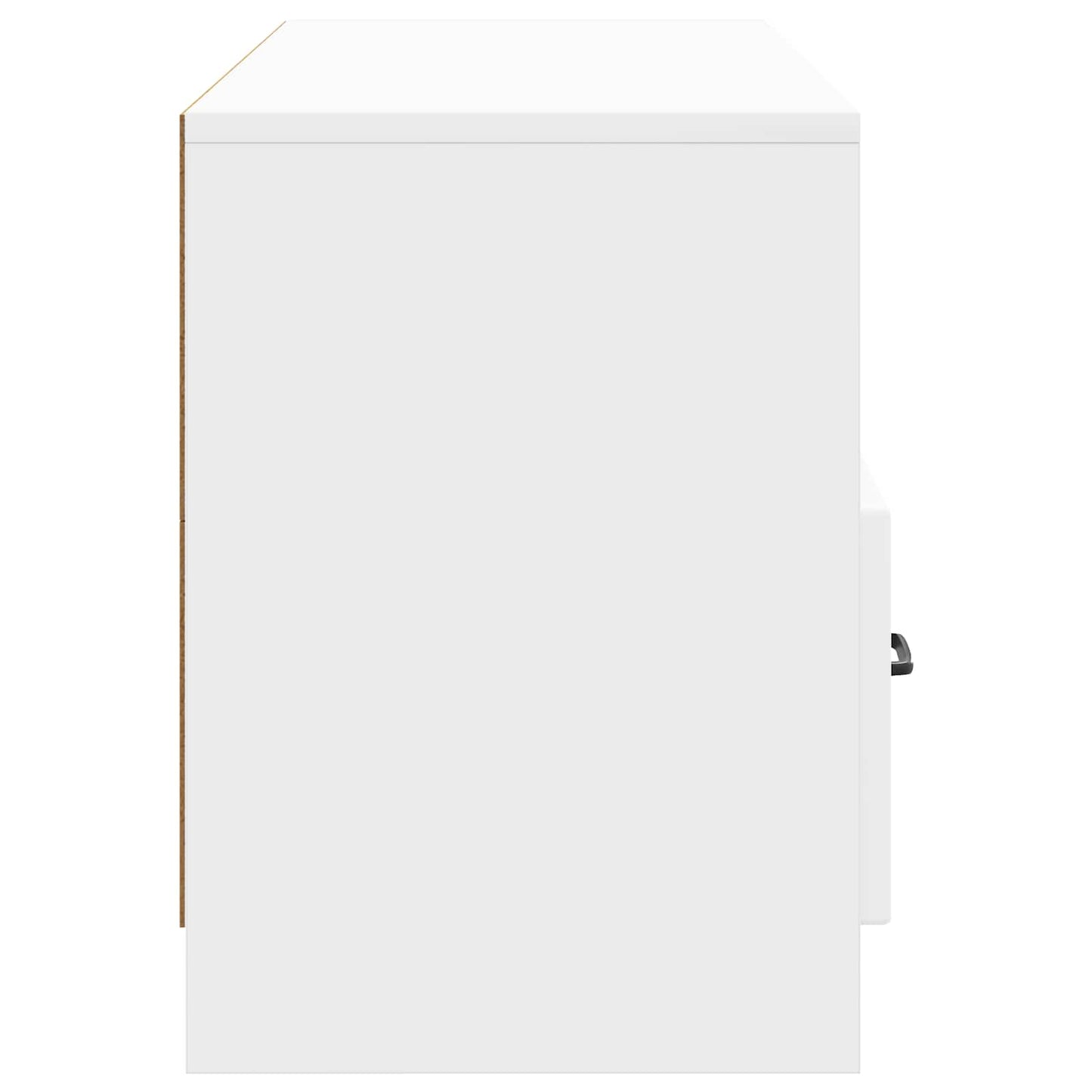 TV szekrény Magasfényű Fehér 102 x 34,5 x 47 cm Szerelt Fa