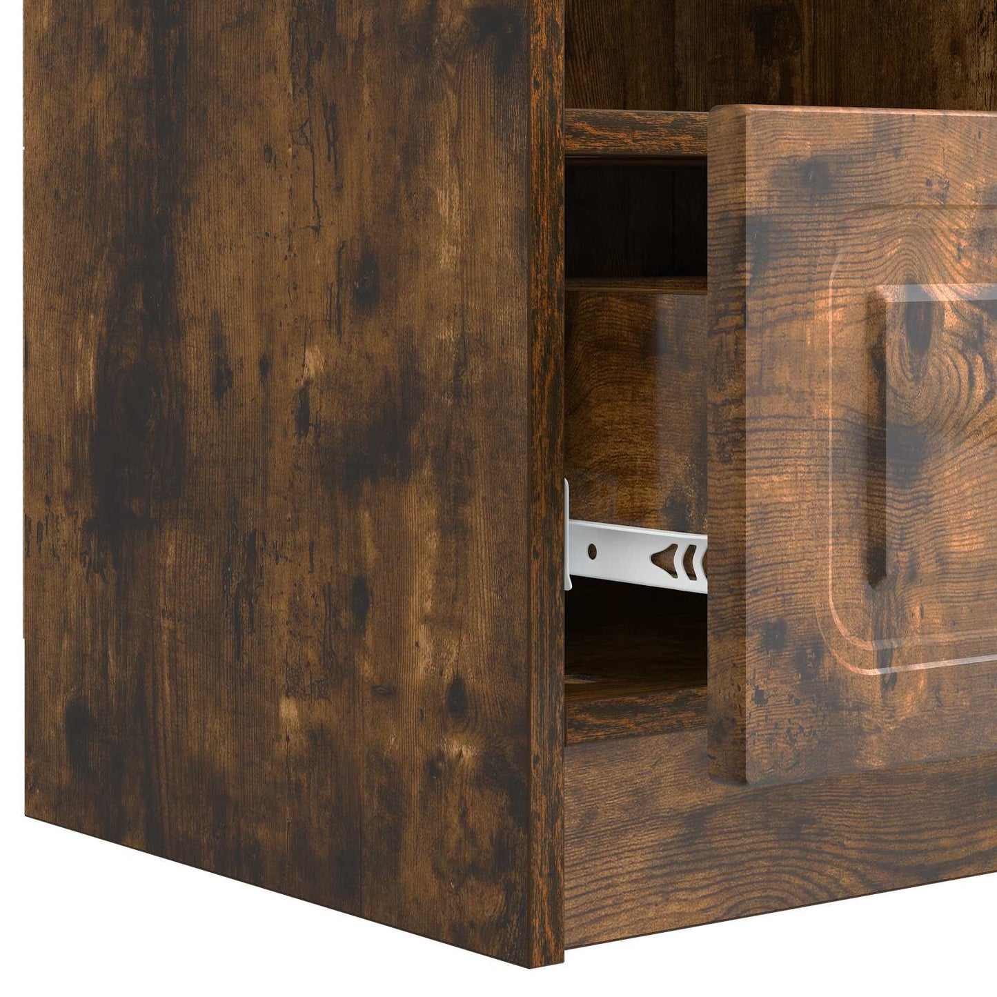 TV szekrény fiókkal Füstös Tölgy 102 x 34,5 x 47 cm Szerelt Fa