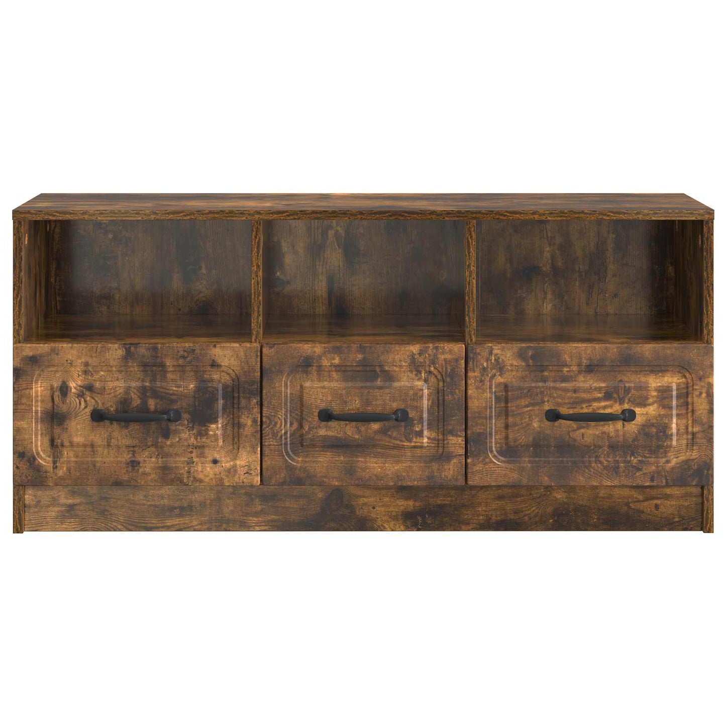 TV szekrény fiókkal Füstös Tölgy 102 x 34,5 x 47 cm Szerelt Fa