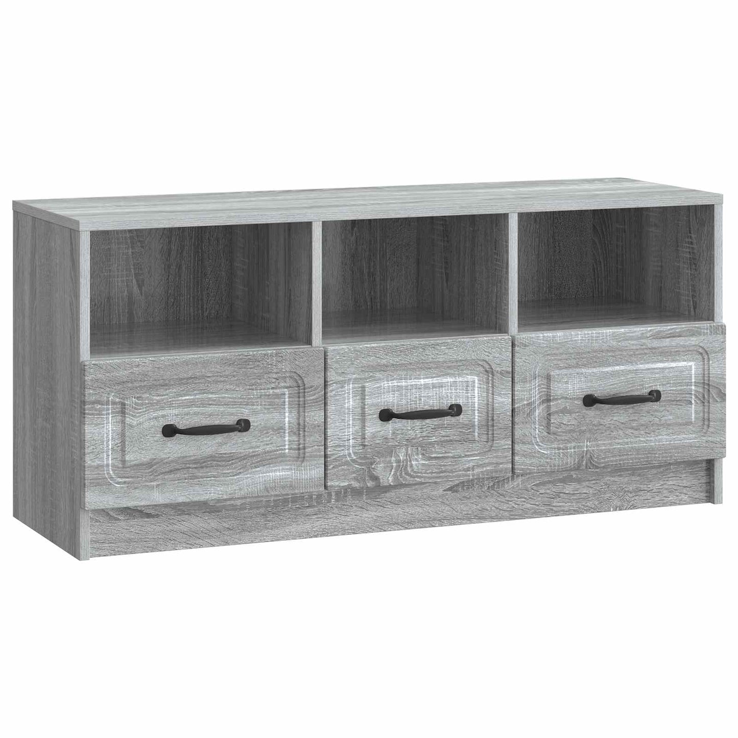 TV szekrény fiókkal Szürke Sonoma 102 x 34,5 x 47 cm Szerelt Fa