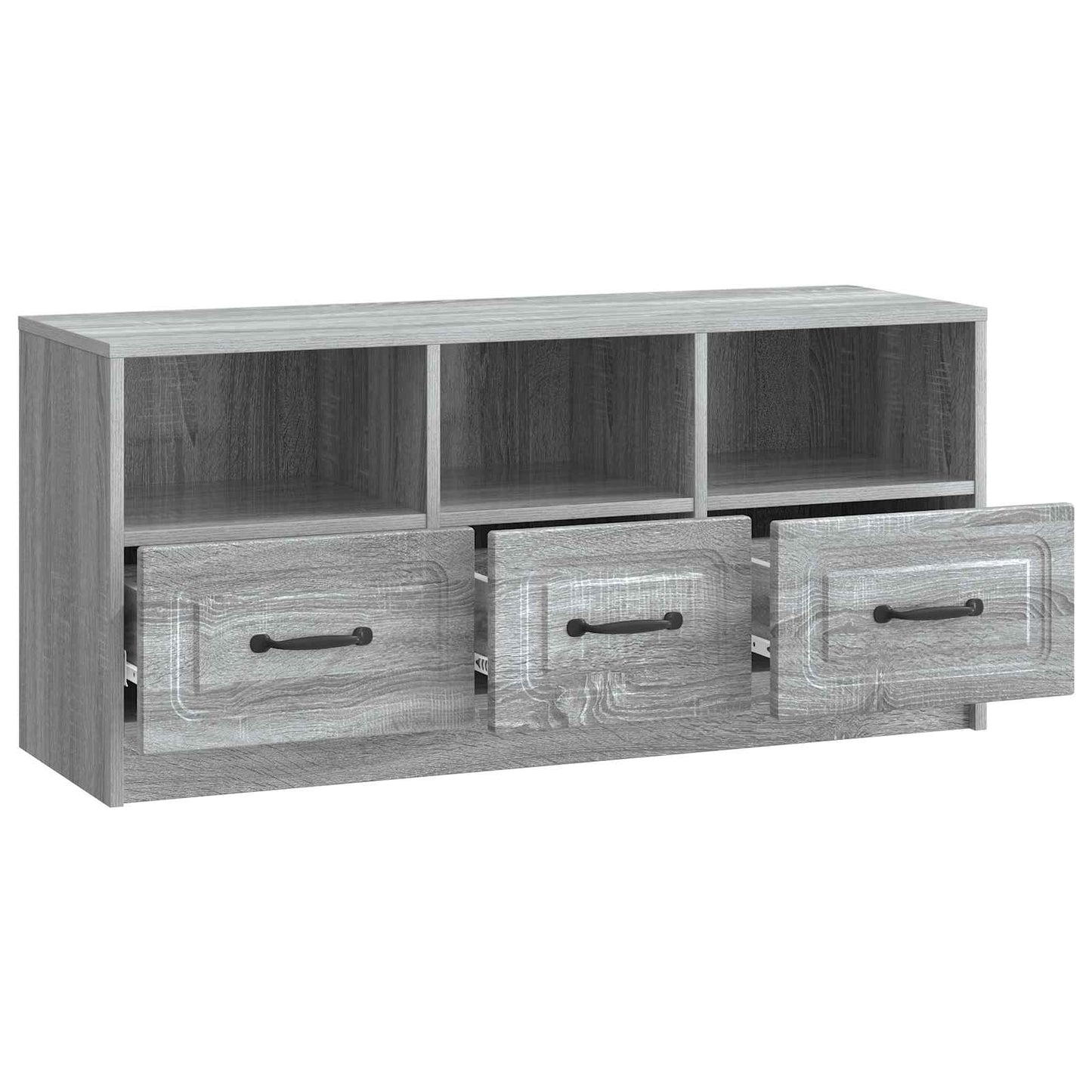 TV szekrény fiókkal Szürke Sonoma 102 x 34,5 x 47 cm Szerelt Fa