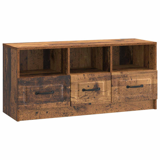 TV szekrény fiókkal Antik Fa 102 x 34,5 x 47 cm Szerelt Fa