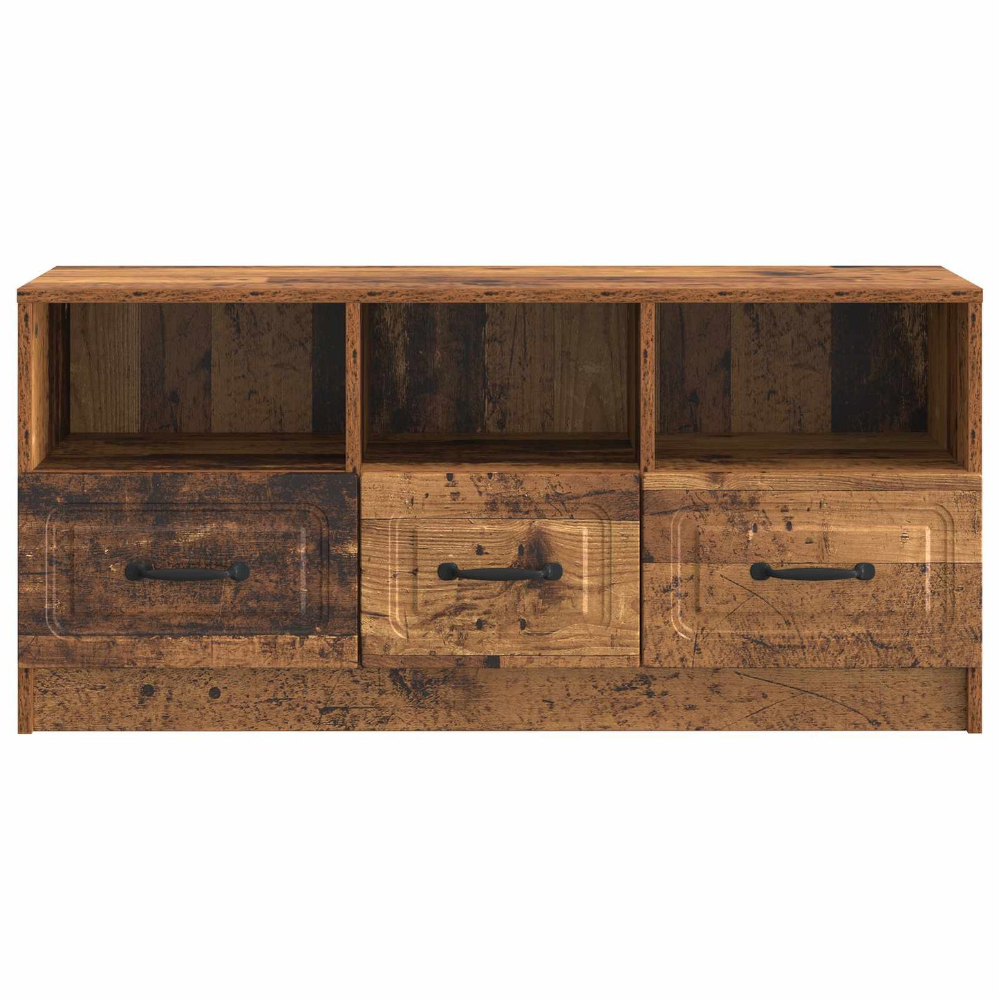 TV szekrény fiókkal Antik Fa 102 x 34,5 x 47 cm Szerelt Fa