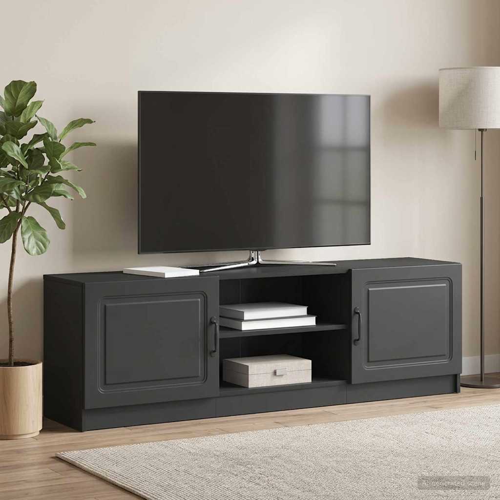 TV szekrény Fekete 150 x 31 x 47 cm Szerelt Fa