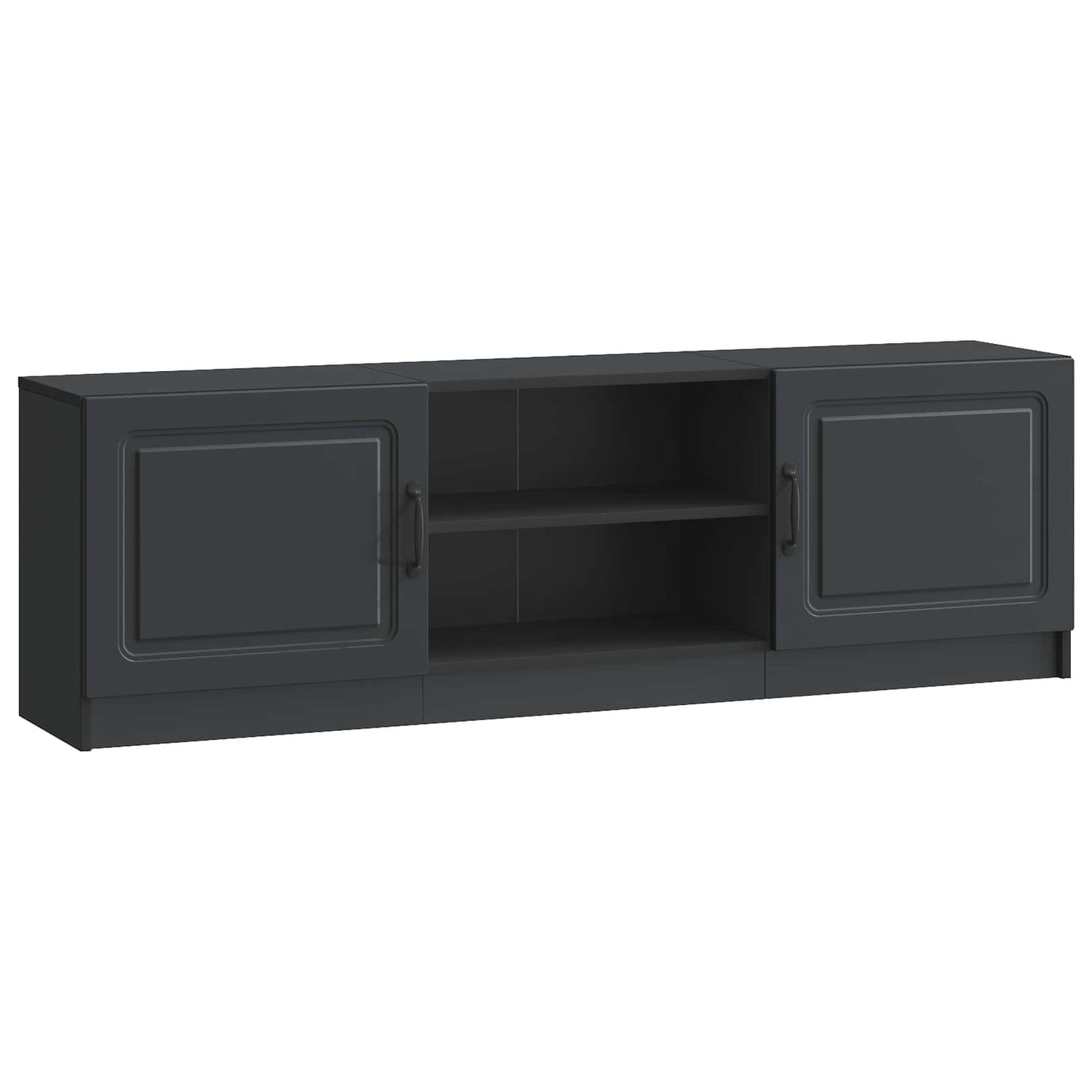 TV szekrény Fekete 150 x 31 x 47 cm Szerelt Fa