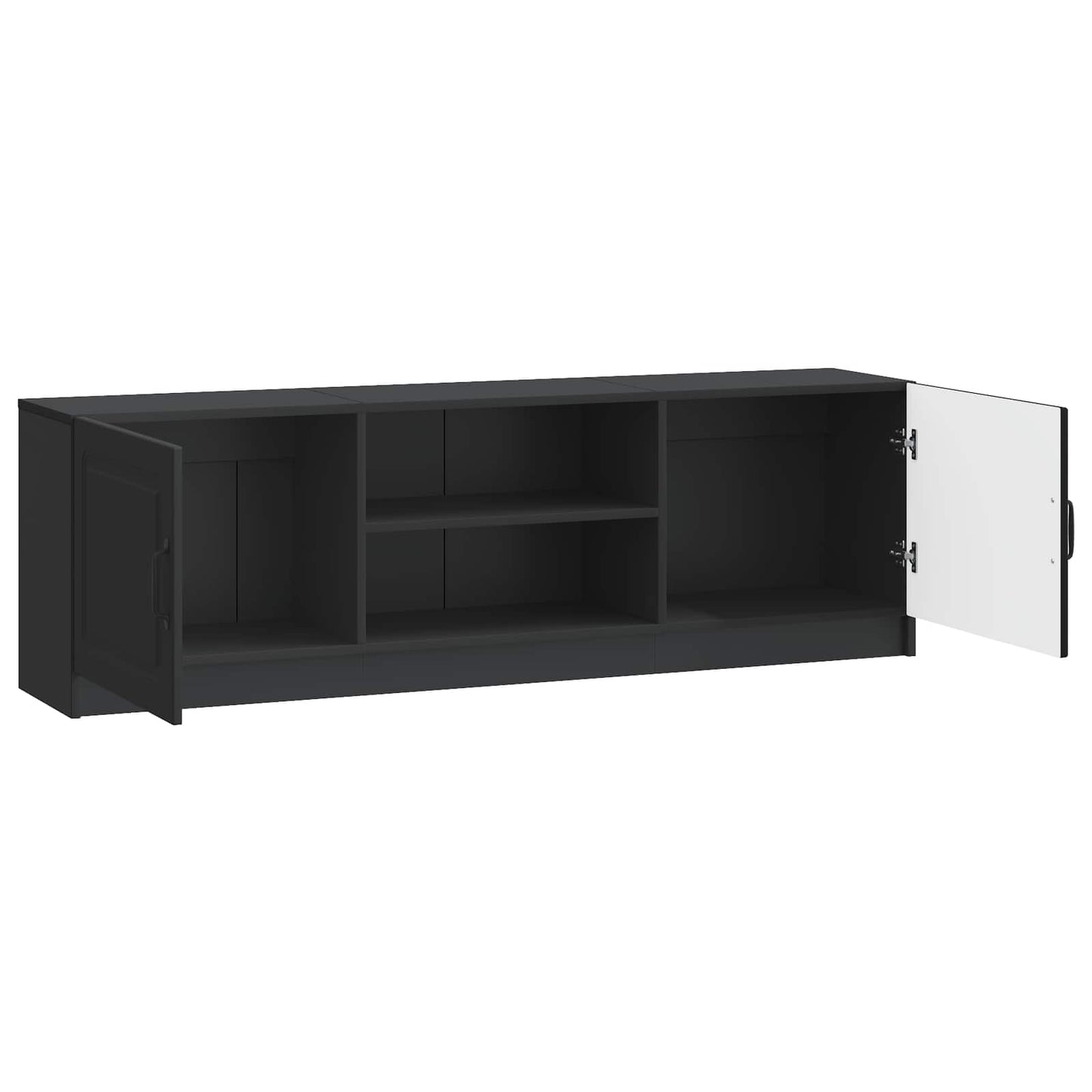 TV szekrény Fekete 150 x 31 x 47 cm Szerelt Fa