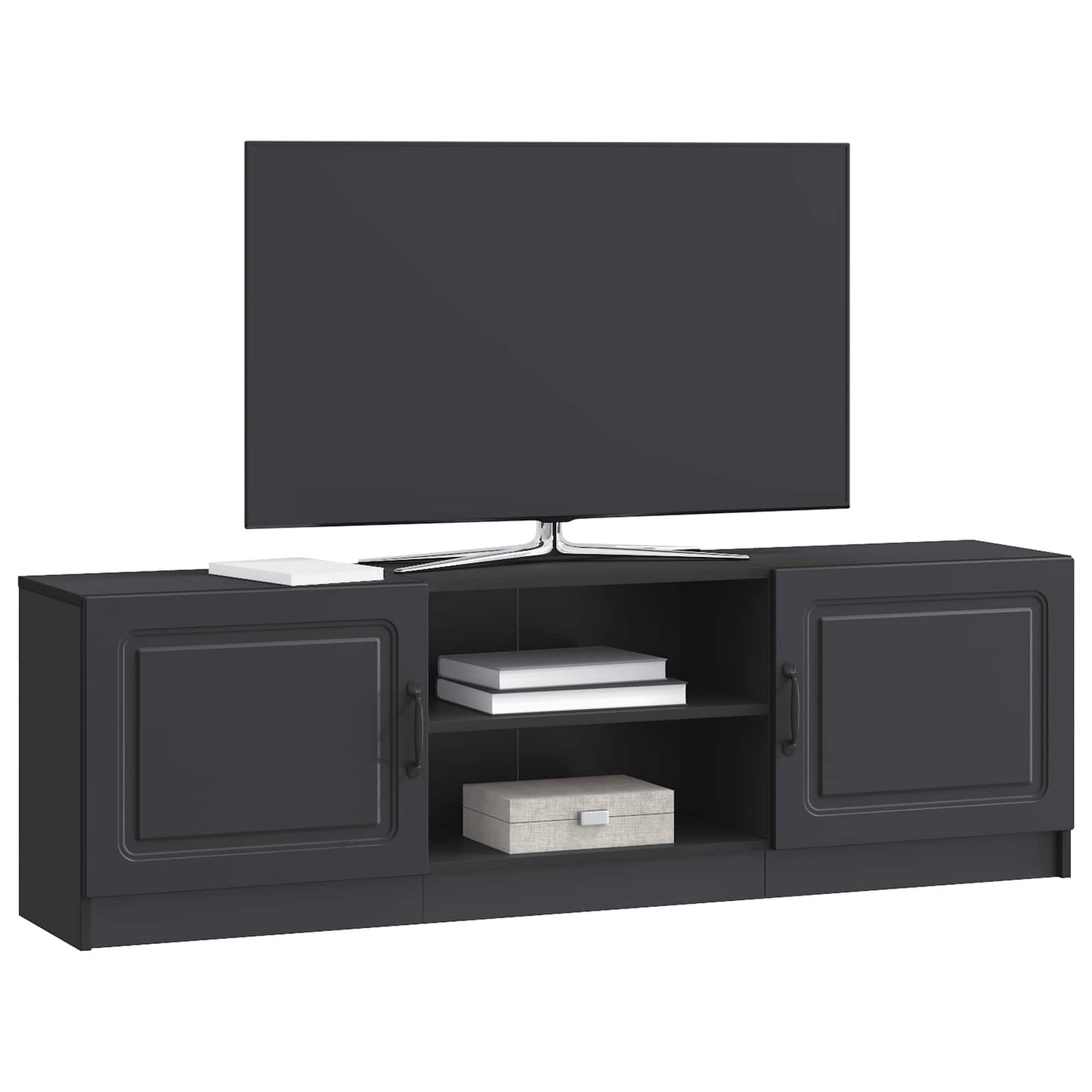 TV szekrény Fekete 150 x 31 x 47 cm Szerelt Fa
